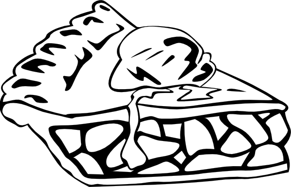 Apple Pie Clip Art At Clker - Pi Day Coloring Pages (600x386)