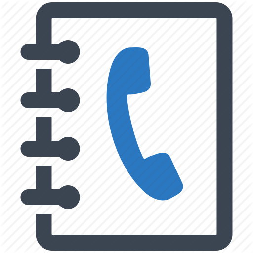 Contact Directory Icon - Phone Book Icon (512x512)
