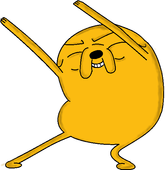 Flo - Adventure Time Jake Dancing (645x645)