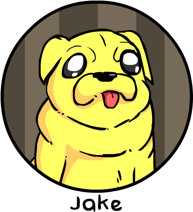 Jake The Dog By Mnrart - Jake The Dog Fan Art (395x445)