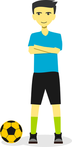 Football Team Captain - Animasi Kiper Png (246x500)