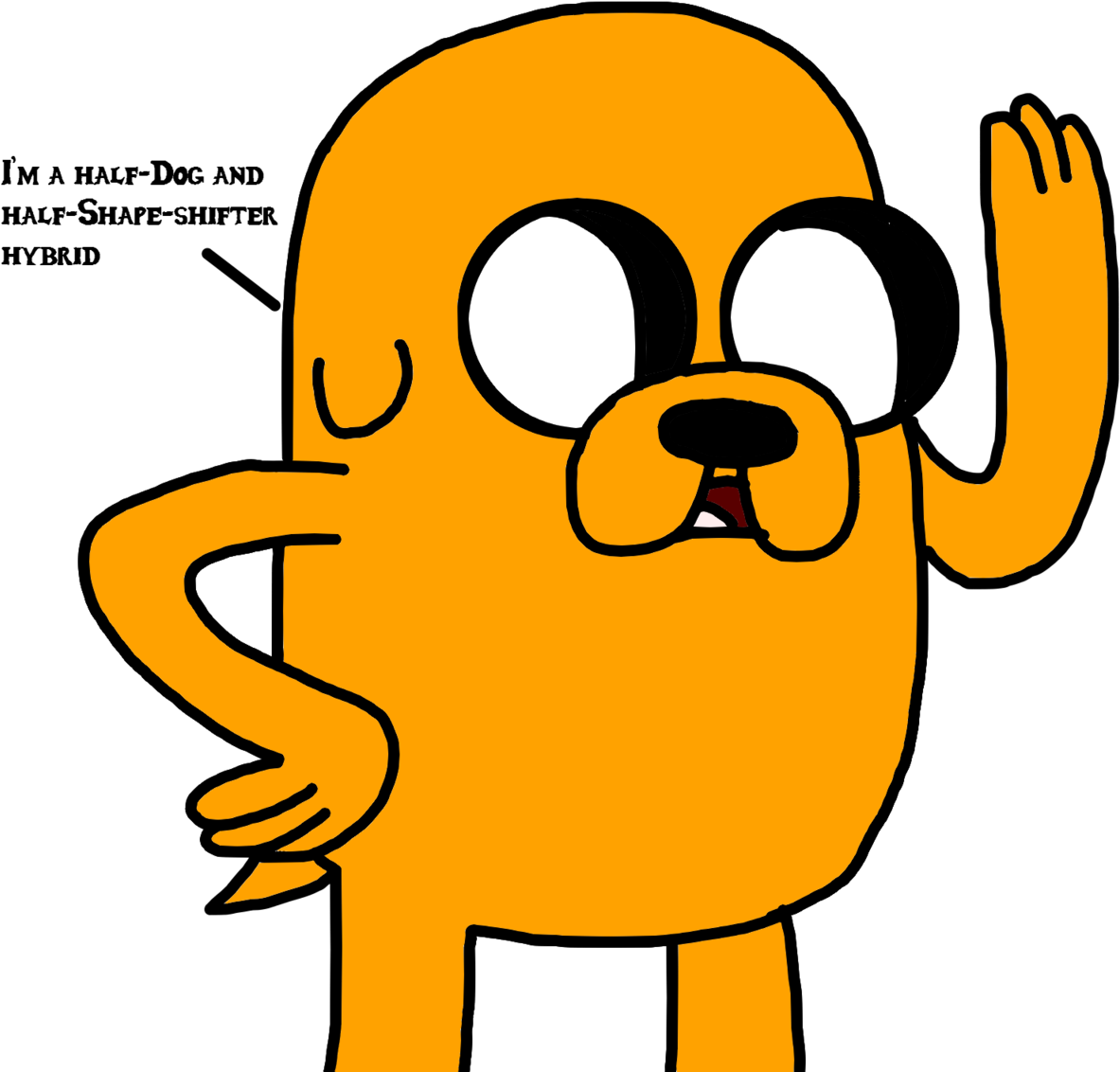 Jake Is A Half Dog And Half Shape Shifter By Marcospower1996 - Shapeshifter Dog (1280x1280)