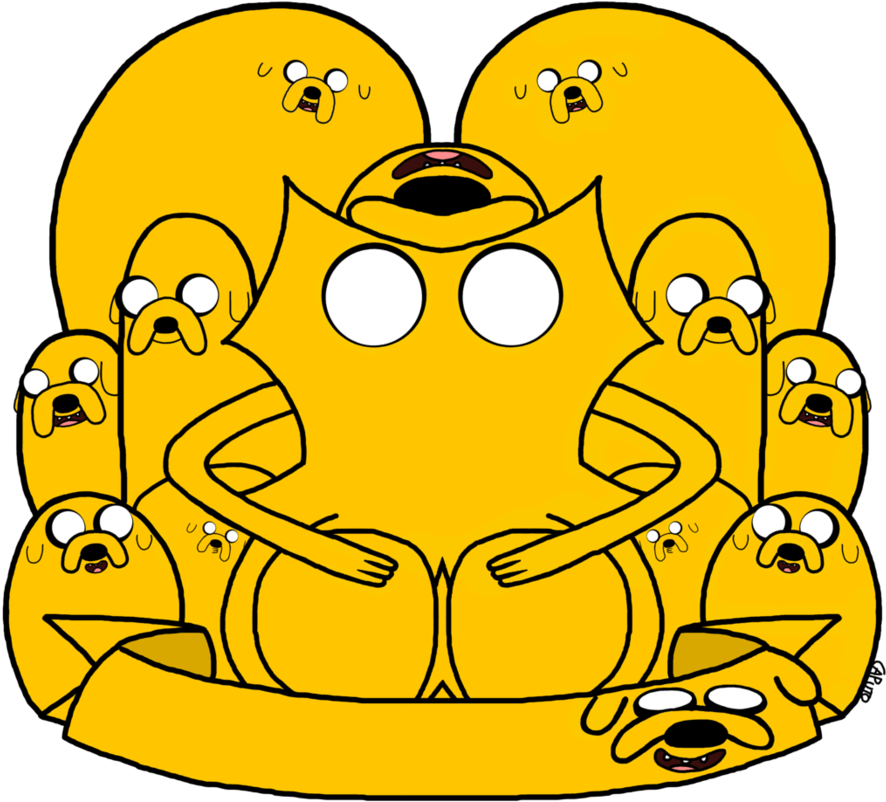 Jake The Dog Heraldic Shield By Mrcaputo - Jake The Dog Weird (894x894)
