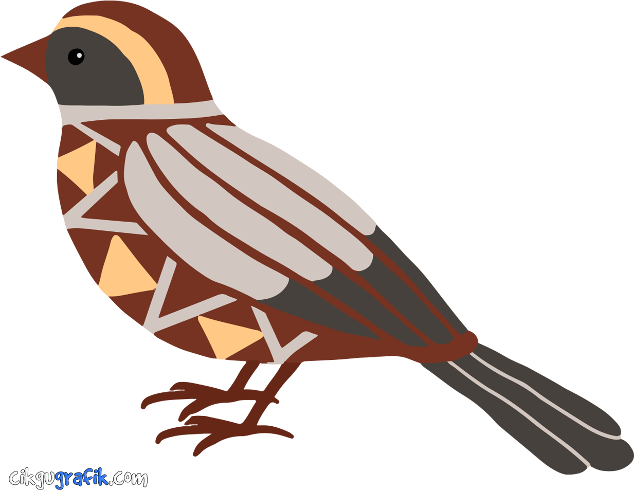 Semoga Bermanfaat , Ilmu Yang Bermanfaat Hendaklah - Oiseaux Dessin Géometrique (1347x1111)