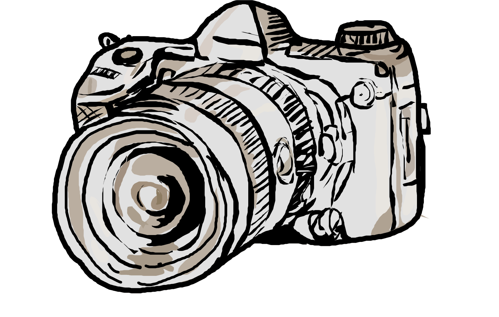 Camera Lens Drawing Photography Clip Art - Camera Lens Drawing Photography Clip Art (1600x1017)