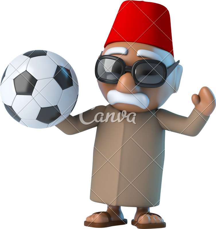 3d Moroccan Loves Football - Stock Photography (753x800)