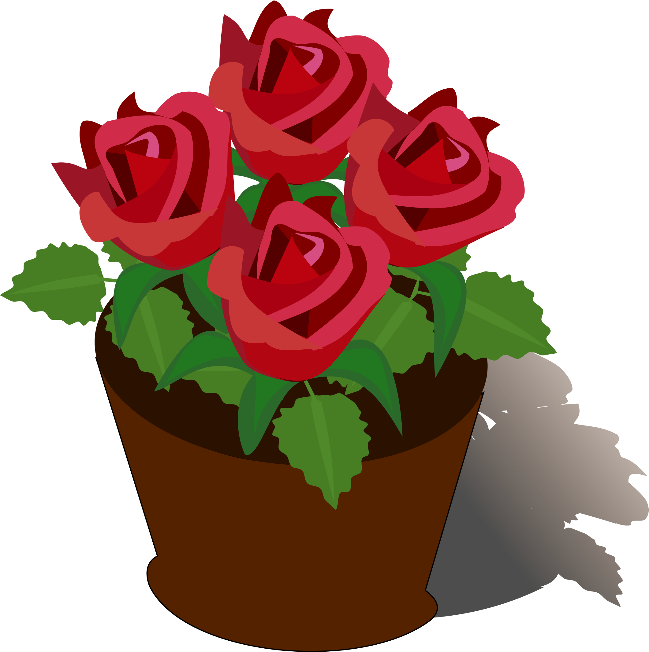 Big Image - Flower Pot Clipart (2400x2400)