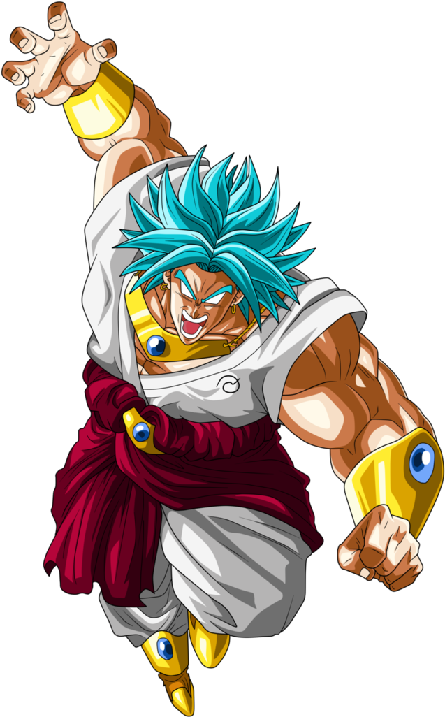 Dragon Ball Z Clipart Png Transparent - Dragon Ball Broly Ssj Blue (767x1041)
