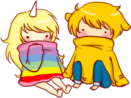 Rainacorn And Jake Fanart - Adventure Time Jake Chibi (500x375)