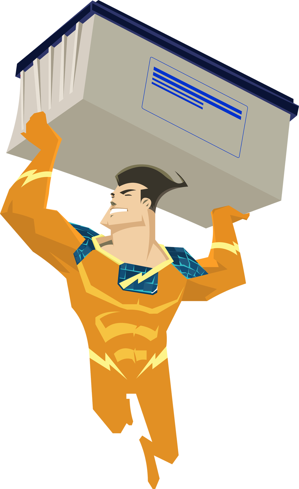 On The Other Hand, An Off-grid Solar Power System Is - Illustration (1000x1633)