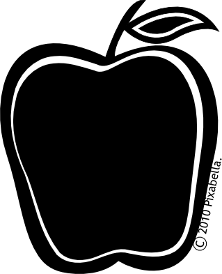 Apple Black White Apple Black And White Apple Clipart - Clip Art (319x393)