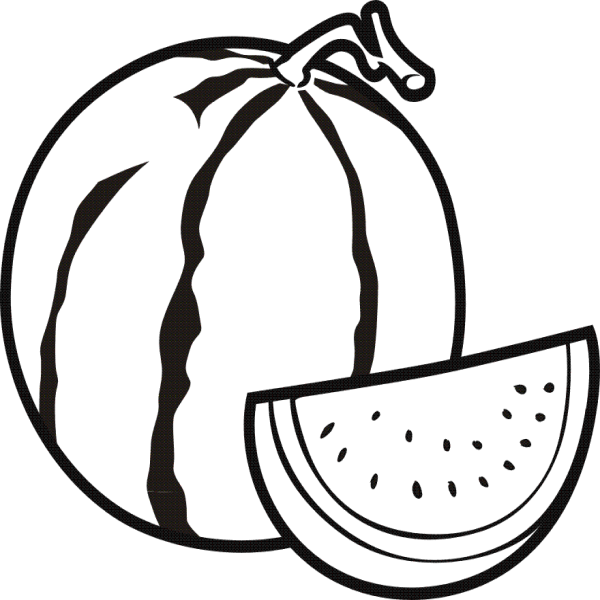 Fruit For Coloring - Colouring Pictures Of Fruits (600x600)