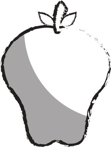 Apple Fruit Sketch - Apple Fruit Sketch (550x550)