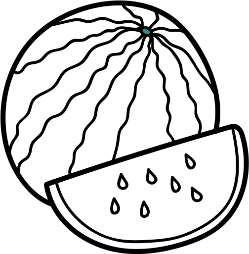 Fruitdd 27 - - Drawing Image Of Water Melon (512x512)