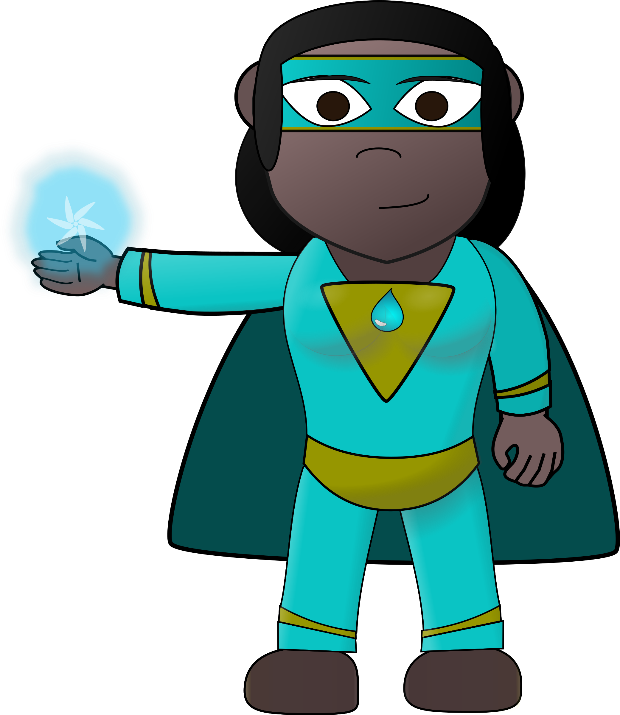 Aqua Hero Full By Ginkgo - Hero Clipart (2088x2400)