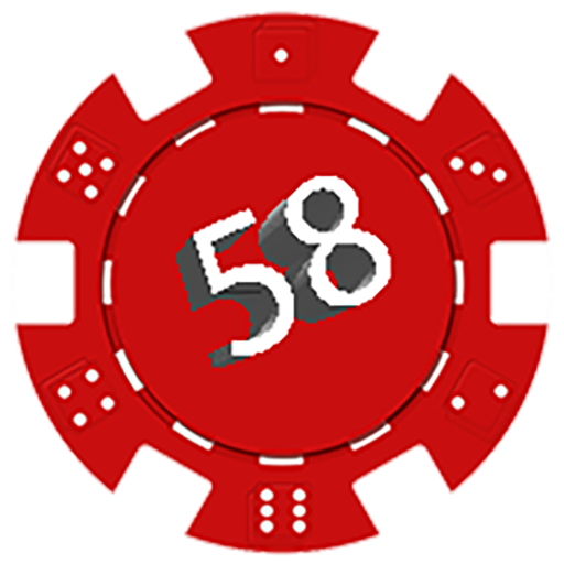 Black Striped Dice Poker Chip (512x512)