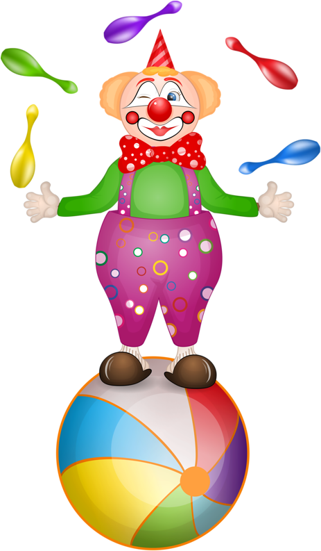 Clown Circus Cartoon Clip Art - Clown Circus Cartoon Clip Art (470x800)