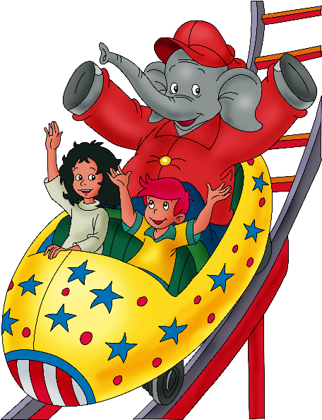 Circus Elephant At Amusment Park - Circus (600x600)