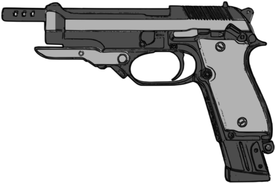 Clipart Info - Beretta 93r (568x381)