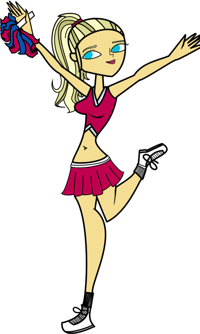 Free Download Cheerleader Clipart Black And White - High School Cheerleader Stereotype (653x1224)