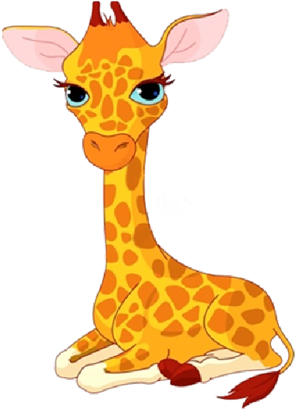 Giraffe - Cartoon Giraffes Baby (600x600)