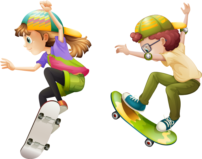 Skateboarding Clip Art - Skateboarding Clip Art (800x800)