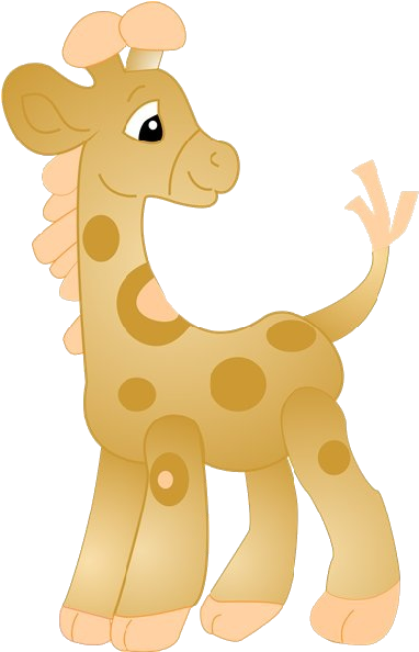 Cute Giraffe Cartoon For Kids - Clip Art (600x600)