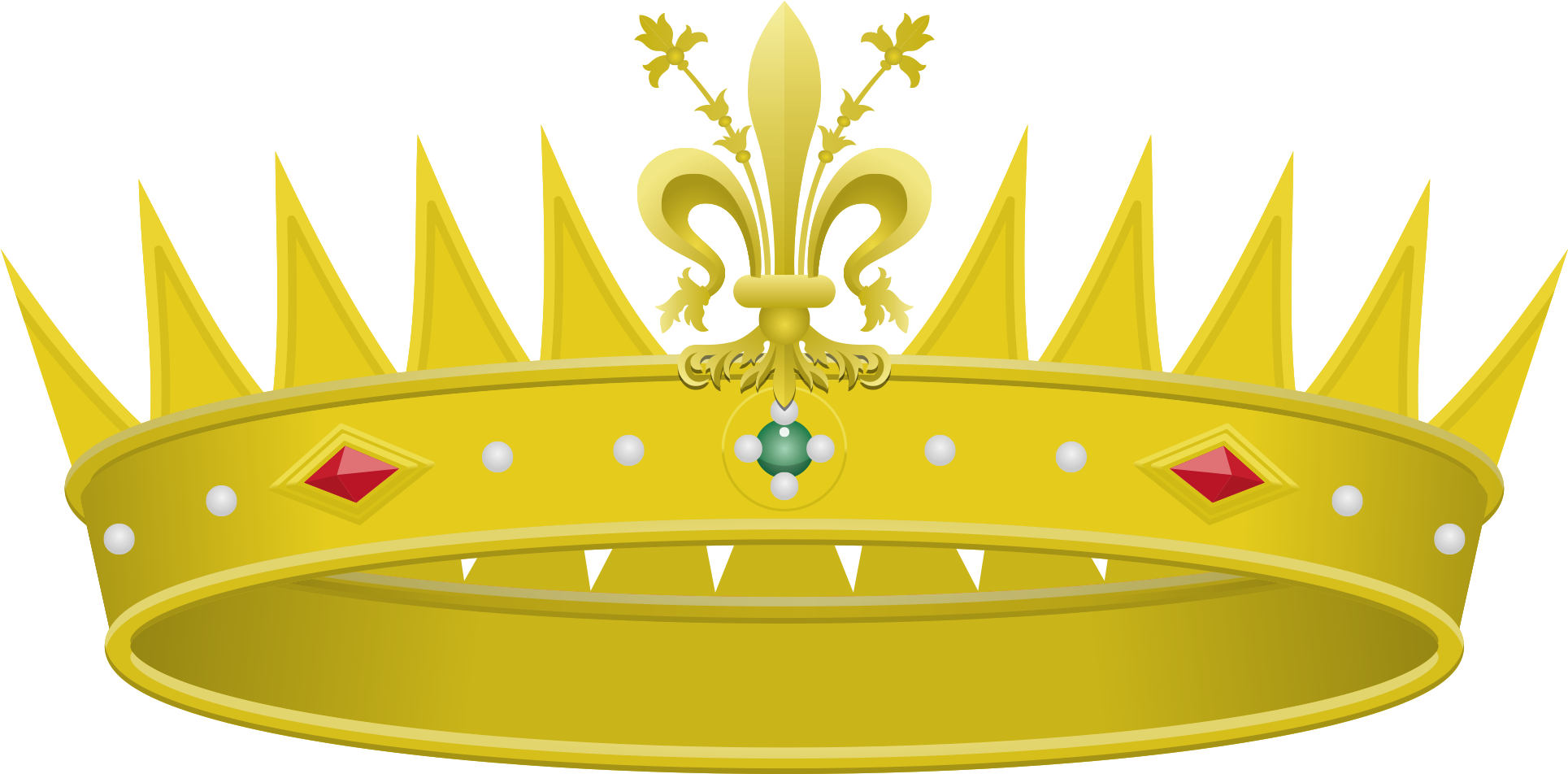 Crown Png 29, Buy Clip Art - Medici Coat Of Arms (2008x1063)
