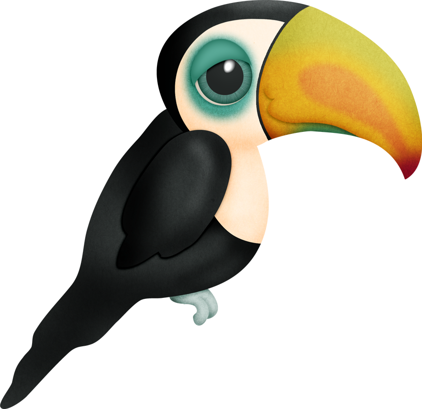 Cute Clipart, Drawing Birds, Printable, Zoos, Craft - Tucan Dibujo Png (855x828)