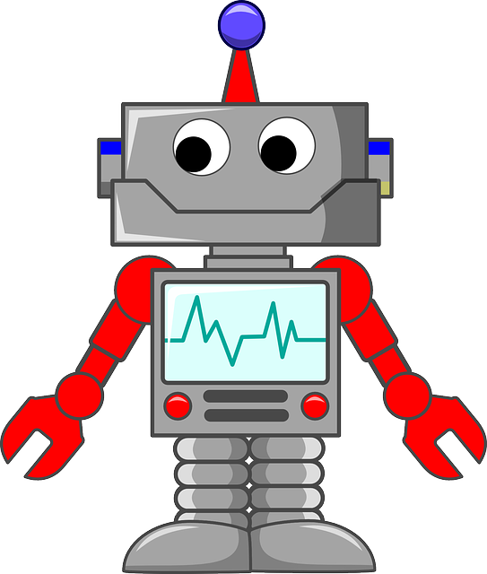 Kindergarten - Cartoon Picture Of Robot (543x640)