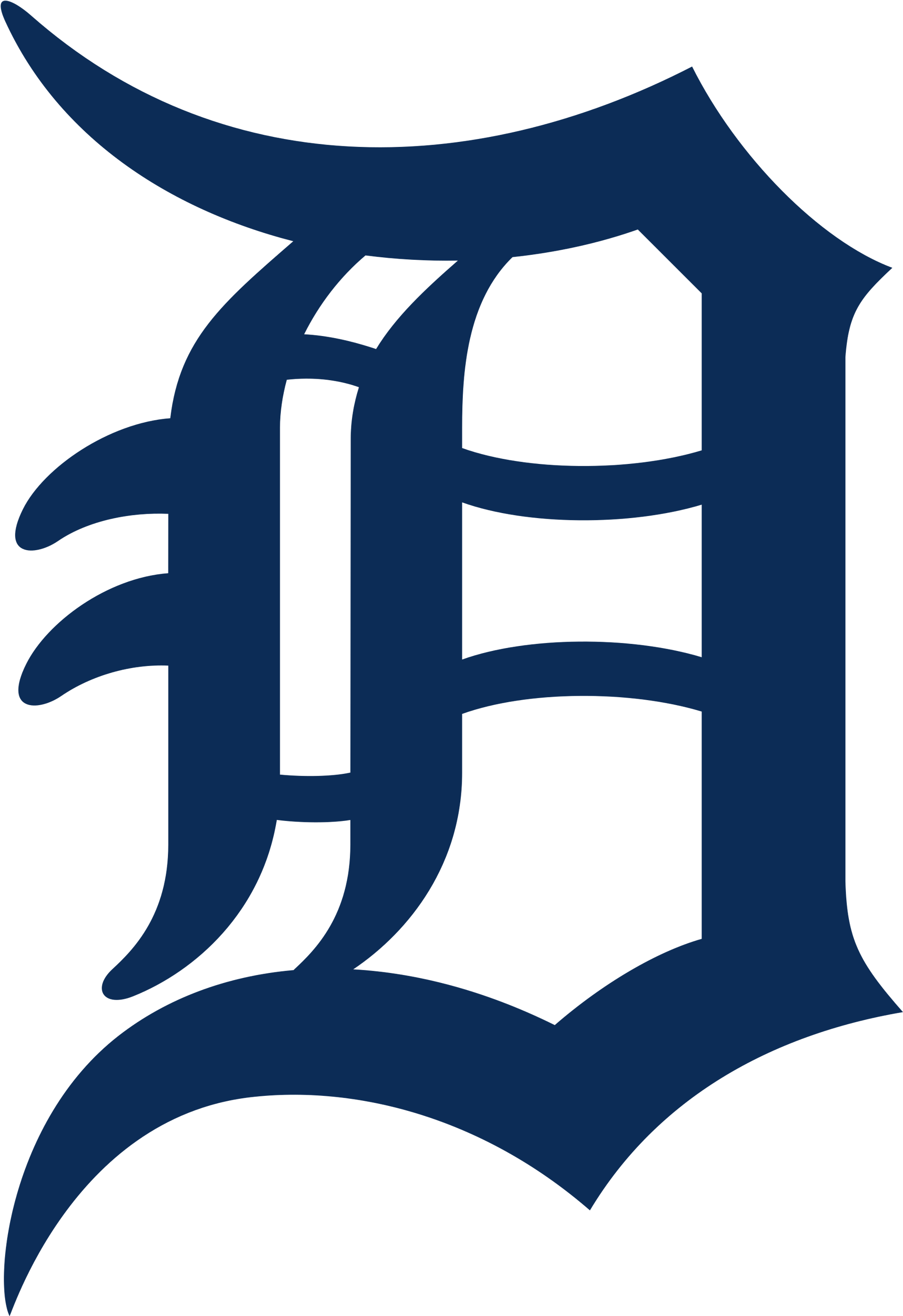 Detroit Tigers Logo Transparent - Detroit Old English D (2400x3191)