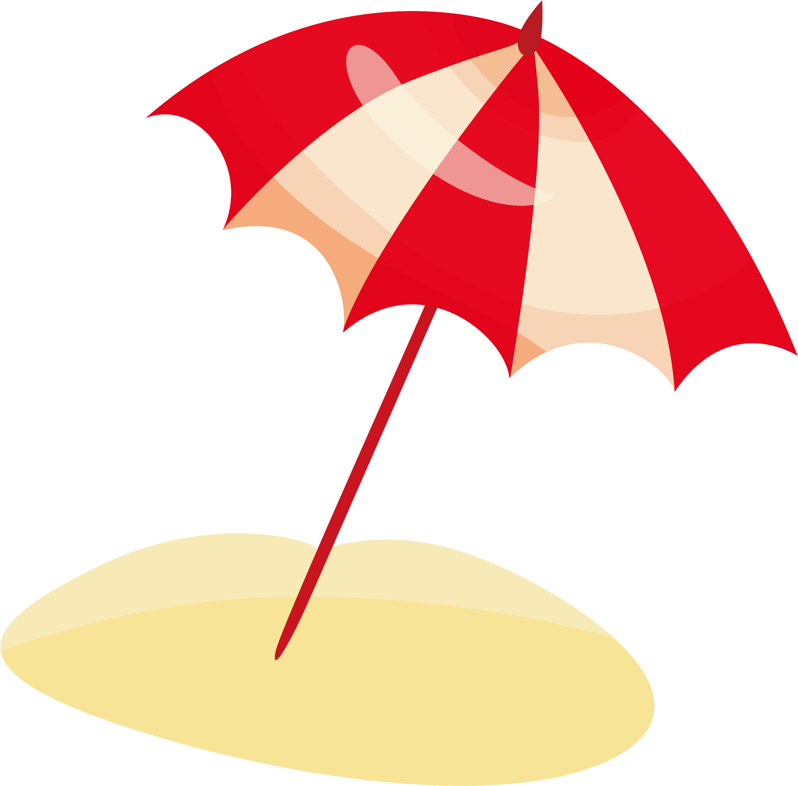 Cartoon Beach Clip Art - Cartoon Seaside (4056x3547)