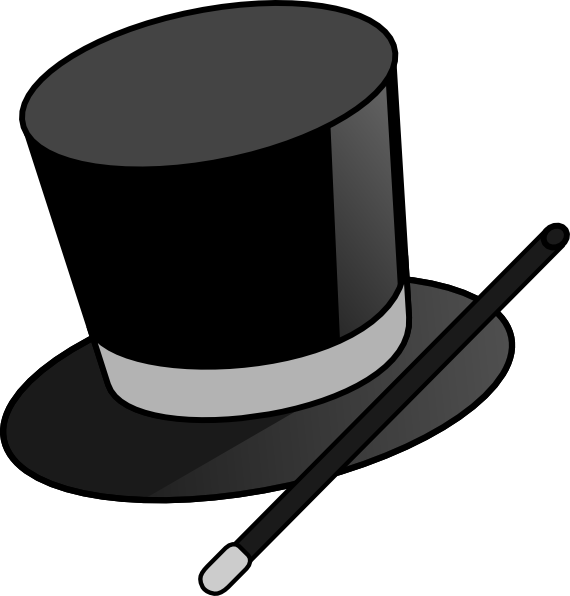 By - Magician Hat Clip Art (570x596)