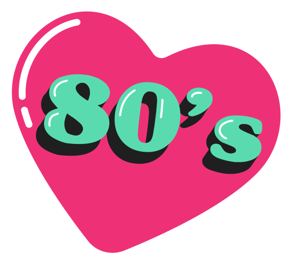 80s Baby Messages Sticker-4 - Heart (618x618)