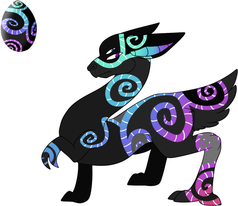 Egg 2 Hatched Monster By Alises-adopts - Cartoon (1024x768)