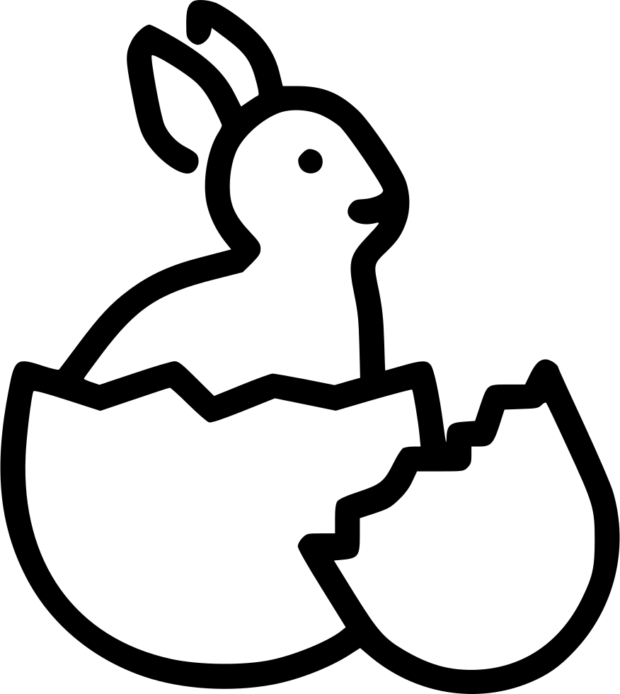 Bunny Rabbit Cute Egg Hatch Comments - Rabbit (876x980)