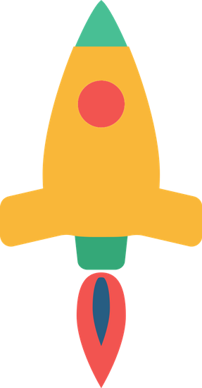 Flat Illustration Of A Rocket Vector Icon Illustration - Flat Illustration Of A Rocket Vector Icon Illustration (287x550)