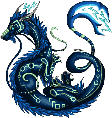 Hatched Pixel Egg - Dragon (400x400)