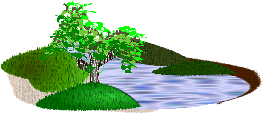 Pond Clipart Transparent - Scenery Clip Art (960x480)