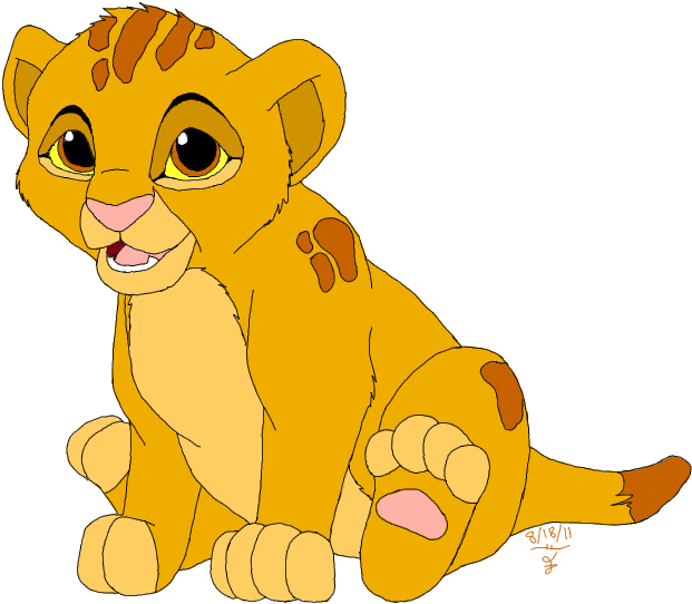 Xxxmysticwolfxxx 75 10 Baby Simba By Fantasiakitty - Baby Simba (700x700)