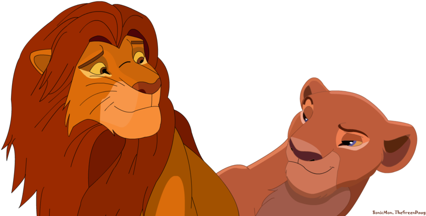 Simba And Nala By Sonicmon - Nala And Simba Png (900x720)