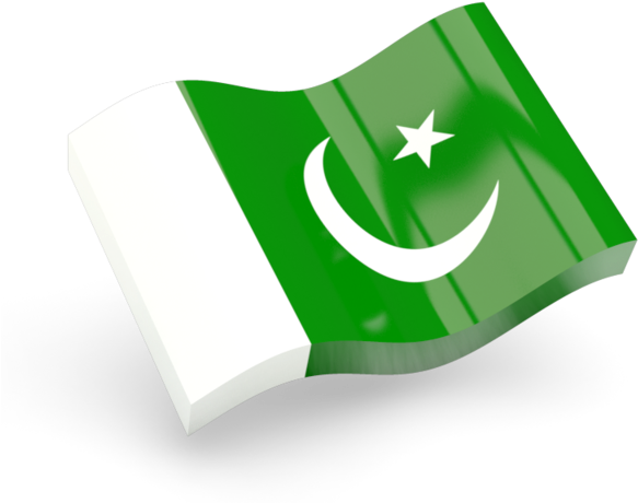 Illustration Of Flag Of Pakistan - North Korea Flag Animated (640x480)