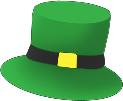Leprechaun Hat For St - St Patrick's Day Hat Clip Art (413x413)
