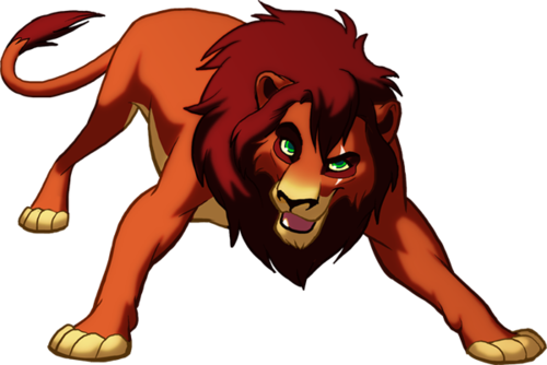 The Lion King - Cartoon Lion Kovu (500x334)