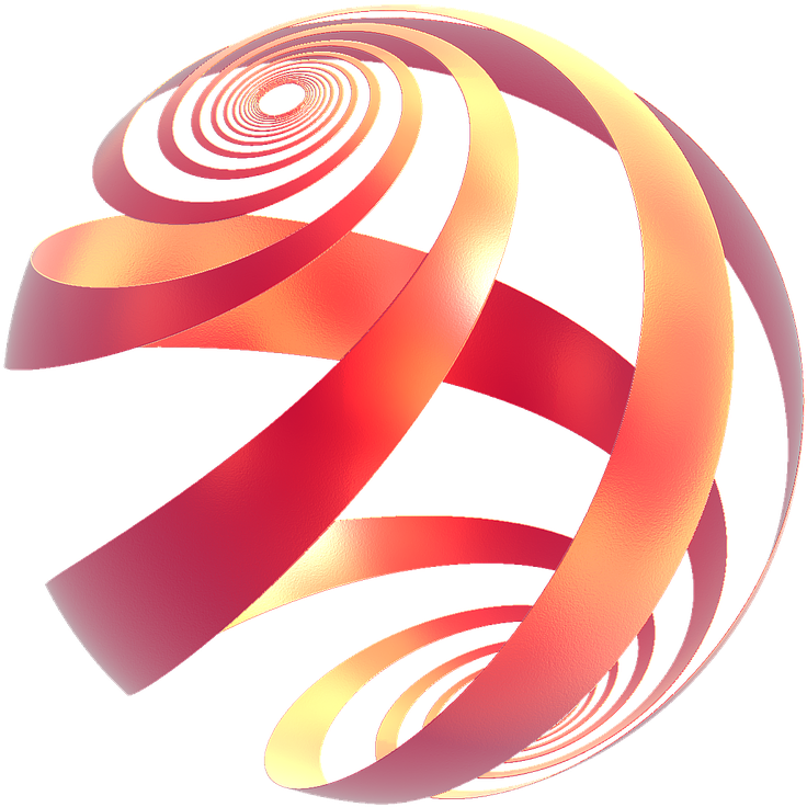 Sphere Circle - Ribbon Ball - Sphere Circle - Ribbon Ball (1280x1280)