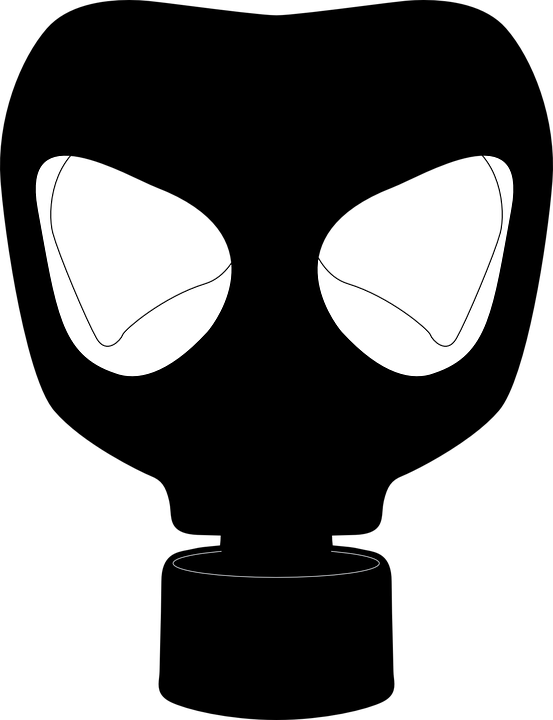 Gas Mask Clipart Animated - Gas Mask Vector Png (553x720)