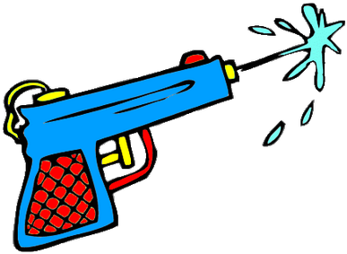 Water Pistol - Water Gun Clip Art (400x400)