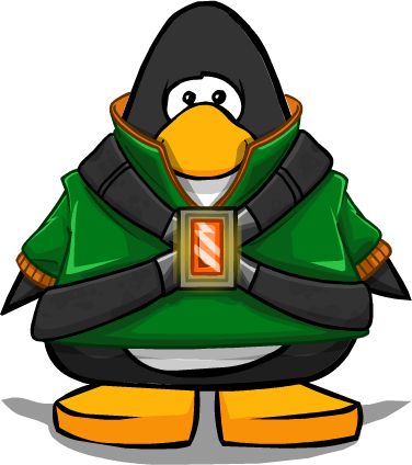 Laser Beam Costume From A Player Card - Club Penguin (376x424)