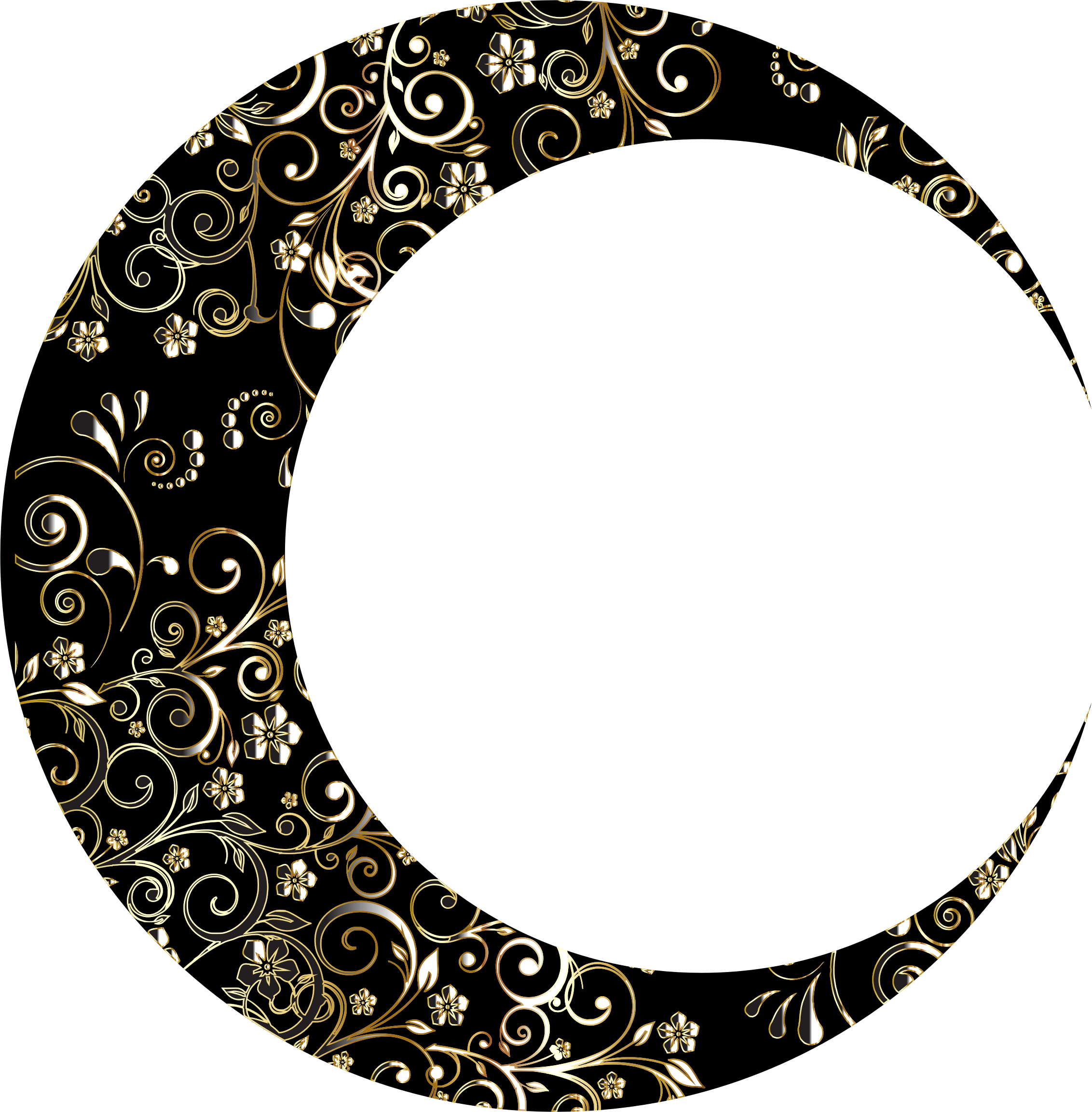 Moon Lunar Phase Flower Color Clip Art - Moon Lunar Phase Flower Color Clip Art (2264x2304)