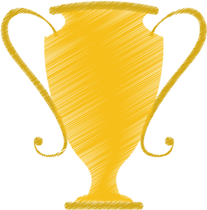 Gold Trophy Icon Illustration - Jug (550x550)